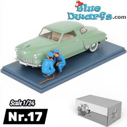 Commander coupé 1947 - Kuifje Auto - 1/24 - De Studebaker met de Janssens - 26 x 12 cm