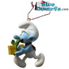 Jokey Smurf with Present – The Smurfs Resin Christmas Tree Ornament – Hola Taiwan - 6.5 cm