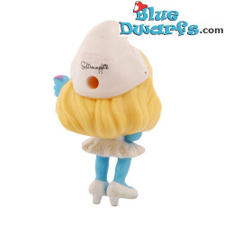 Smurfette with present - Plastic figure - McDonald’s Happy Meal (2013) - 8 cm