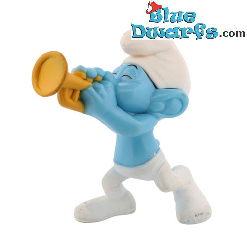 Schtroumpf musicien - Figurine en plastique - McDonald’s Happy Meal (2013) - 8 cm