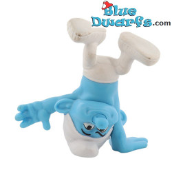 Puffo forzuto che fa la verticale - Figura in plastica - McDonald’s Happy Meal (2013) - 8 cm