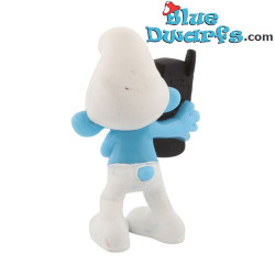 Schlaubi Schlumpf mit Handy - Plastikfigur - McDonald’s Happy Meal (2011) - 8 cm
