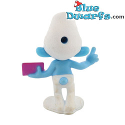 Puffo quattrocchi con libro - Figura in plastica - McDonald’s Happy Meal (2013) - 8 cm