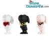Set de 3 Snoopy avec Cœur Chromé – Snoopy – Peanuts – Leblon Delienne – 12 × 9 cm