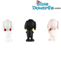 3x Snoopy with Heart Chromed Set - Snoopy- Peanuts - LEBLON DELIENNE - 12 x 9 cm