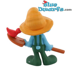 Puffo contadino con uccellino - Figura in plastica - McDonald’s Happy Meal (2011) - 8 cm