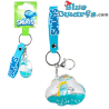 Schtroumpfette Porte-clés Liquide en Forme de Nuage 3D avec Dragonne & Figurine en Résine – Porte-clés Les Schtroumpfs – 5,5cm