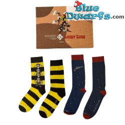 Lucky Luke - Caja con 2 pares de calcetines de Lucky Luke – Lucky Comics - Bavarian Caps