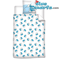 Copripiumino dei Puffi con federa – La Famiglia dei Puffi – Reversibile – 140x200 cm