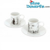 Set de dos tazas de espresso con plato Corto Maltese en Venecia - Tintinimaginatio - 85 ml