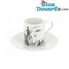 Set de deux tasses à espresso avec soucoupes Corto Maltese à Venise - Tintinimaginatio - 85 ml