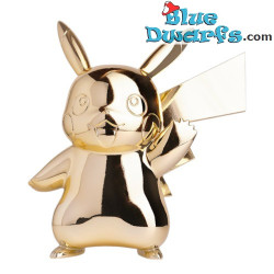 Figura Pikachu 30º Aniversario - Dorado Cromado - POKÉMON - LEBLON DELIENNE - 30 x 27 cm