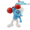 Hefti Schlumpf mit Hantel - Plastikfigur - McDonald’s Happy Meal (2011) - 8 cm