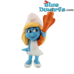 Smurfette with dragon staff - Plastic figure - McDonald’s Happy Meal (2013) - 8 cm