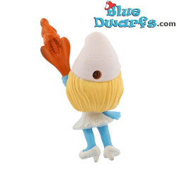 Smurfin met drakenstaf - Plastic figuur - McDonald’s Happy Meal (2013) - 8 cm
