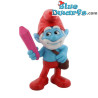 Papa smurf with crystal - Plastic figure - McDonald’s Happy Meal (2013) - 8 cm