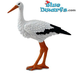 Large stork – suitable for use in the Smurf village – Safari – 12 cm