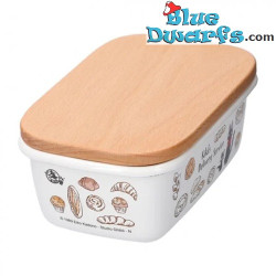 Enamel butter dish with wooden lid for Viennese pastries - Kiki's Delivery Service – Studio Ghibli – 500 ML