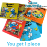 Vintage English-language Smurfs read-aloud booklet – 1 random booklet – 1982 – not new