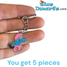 5 metal keychains – 3 cm – randomly selected – single-sided print
