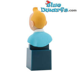Kleine buste van Kuifje - Plastic figuur Kuifje - Moulinsart (2017) - 7,5 cm
