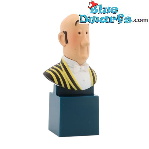 Piccolo busto di Nestor - Figura in plastica di Tintin - Moulinsart (2017) - 7,5 cm
