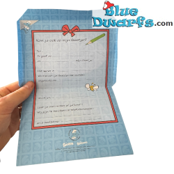 32x Biglietti d'Invito dei Puffi - Lingua olandese - Articoli per Compleanno dei Puffi