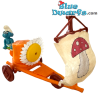 Smurfmobile with sail – vintage model – 18 cm