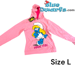 Smurfette hoodjack pink for ladies - Have fun - bikamo size L