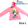 Veste à capuche rose Schtroumpfette pour femmes – Have fun – Bikamo – taille L