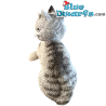 Les Confidences: Dos adorables gatitos blancos jugando – Figura de gato Dubout – Parastone – 9,5 cm