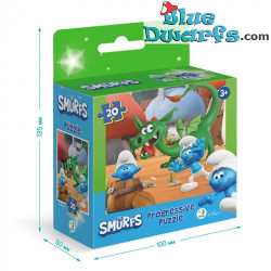 The Smurfs Puzzle - Hide and Seek and Dragon - Dodo Toys - 20 Pieces - 22 x 22 cm