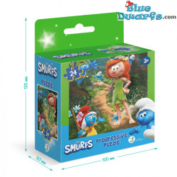 Les Schtroumpfs – Puzzle – Princesse dans la Forêt – Dodo Toys – 24 pièces – 22 x 22 cm