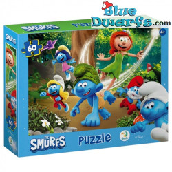 Die Schlümpfe – Puzzle – Blattprinzessin und die Schlümpfe – Dodo Toys – 60 Teile – 32 x 23 cm