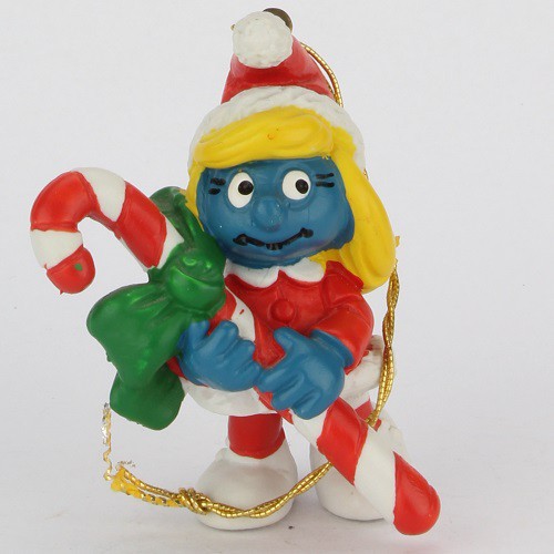 51912: Christmas Smurfette with Candy cane