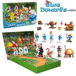 The Smurfs Magnetic Playset with Tablet - Dodo Toys - 24 Pieces - 30 x 20 cm