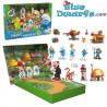I Puffi Set da gioco magnetico con tavoletta - Dodo Toys - 24 pezzi - 30 x 20 cm