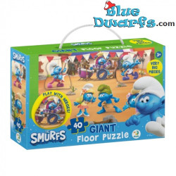 Die Schlümpfe Riesen-Bodenpuzzle - Schlümpfe Musikband - Dodo Toys - 40 Teile - 64 x 46 cm