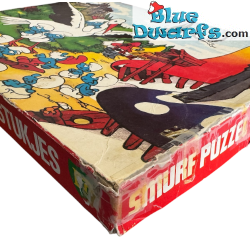 Puzzle Schtroumpfs – La cigogne et la flûte – pas neuf / vintage – 63 pièces