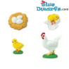 Le cycle de vie de la poule – de l’œuf au coq – jouet éducatif – 4 figurines – 12 cm