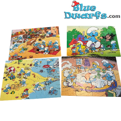 Smurfenpuzzels - 4 stuks zonder doos