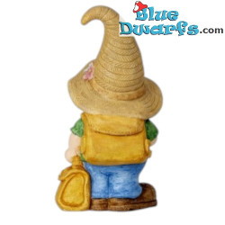 Nano in piedi con occhiali da sole e borsa - Statuine dei Nani Birichini - Poliresina - 46 cm
