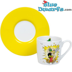 Asterix trinkt Zaubertrank – Porzellan-Espressotasse mit Untertasse – Könitz – 85 ml