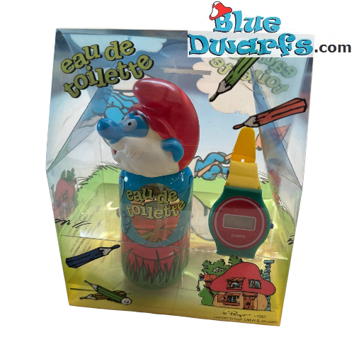 Papa Smurf Eau de toilette and Watch - Vintage Item (Not new)