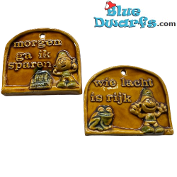 Smurf Decoration Hangers Products - Dutch Language - Vintage Item (Not New)