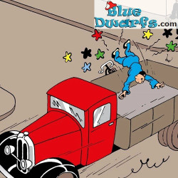 Der blaue Lotus roter Truck - Renault 15CV - Tim und Struppi Auto Nr. 49 - 1933 - 1/24 - 20 cm
