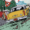 La voiture Chrysler Taxi jaune des ravisseurs - Voiture de Tintin N°39 - 1/24 - 26 cm