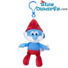 Grande Puffo – Portachiavi peluche da collezione dei Puffi – 17 cm