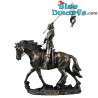 Jeanne d’Arc à cheval – Héroïsme et courage en bronze – Collection Figurines Historiques - Parastone – 28 cm
