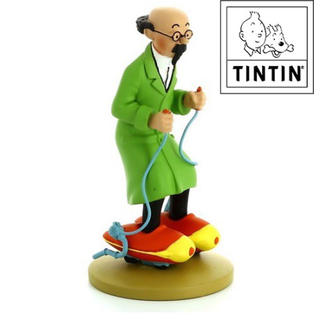Statuette Tintin (Tournesol): "Toernesol patins à moteur" (Moulinsart/ 2016)